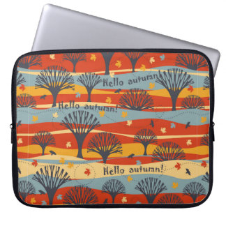 Capa Para Notebook Padrão de colheita de outono sem descontinuidades 