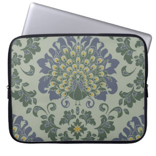 Capa Para Notebook Padrão de colheita sem costura com pássaro românti