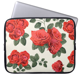 Capa Para Notebook Padrão de colheita sem costura com rosas