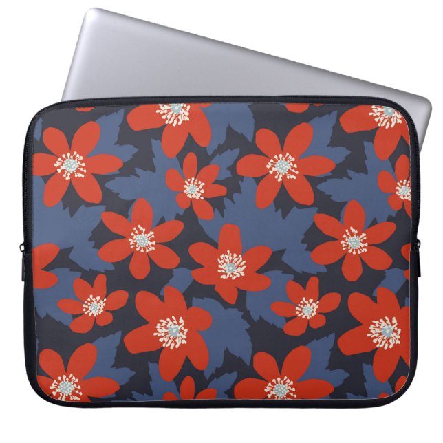 Capa Para Notebook Padrão de colheita sem costura no estilo escandina (Frente)