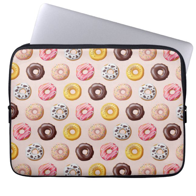Capa Para Notebook Padrão de Compro da padaria de rosquinha (Frente)