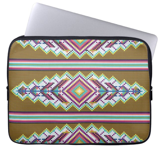 Capa Para Notebook Padrão de Contas Navajo (Frente)