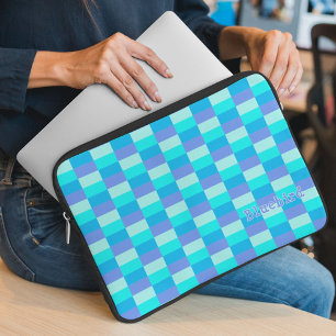 Capa Para Notebook Padrão de cor azul neon