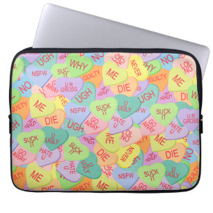 Capa Para Notebook Padrão de Corações Doces - SFW