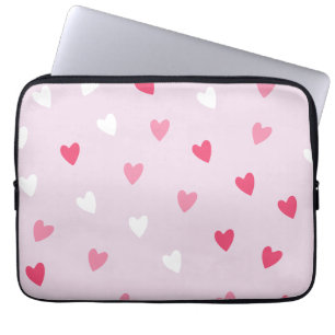 Capa Para Notebook padrão de corações sem emendas