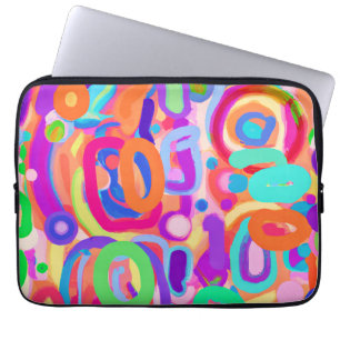 Capa Para Notebook Padrão de Cores Vibrantes e Claras