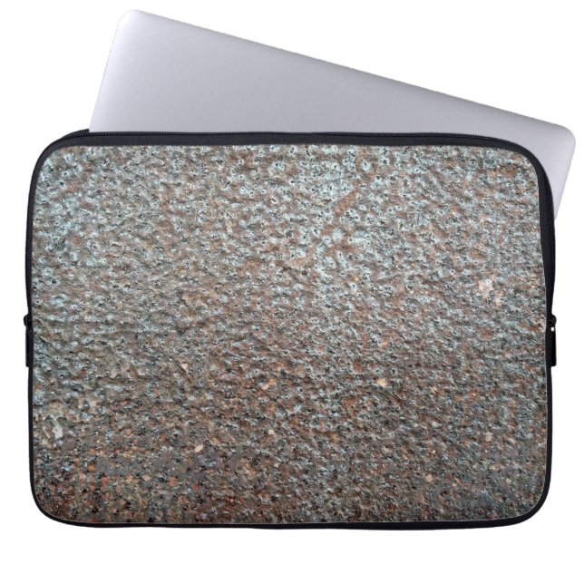 Capa Para Notebook Padrão de corrosão metálica marrom (Frente)