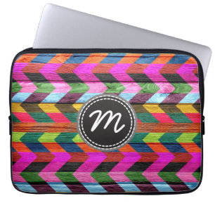 Capa Para Notebook Padrão de desvio retroativo zigzag #12