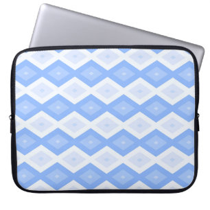 Capa Para Notebook Padrão de diamante azul pálido