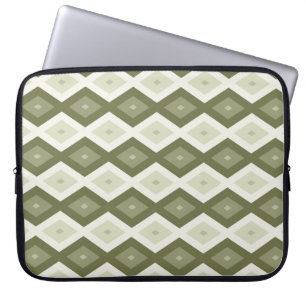 Capa Para Notebook Padrão de diamante verde-oliva