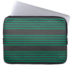 Capa Para Notebook Padrão de distribuição de fibras verdes e de carvã