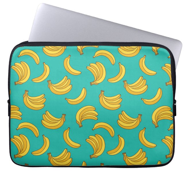 Capa Para Notebook Padrão de diversão de Fruta de Banana (Frente)