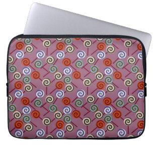 Capa Para Notebook Padrão de doces   Padrão do lombo   pirulito 49