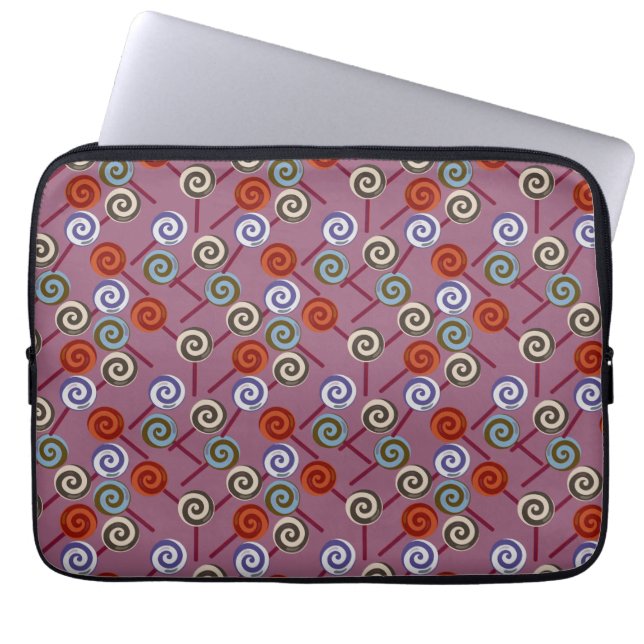 Capa Para Notebook Padrão de doces | Padrão do lombo | pirulito 49 (Frente)