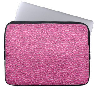 Capa Para Notebook padrão de efeito de couro rosa