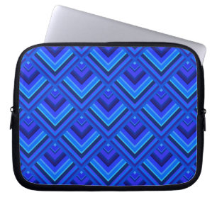 Capa Para Notebook Padrão de escala de faixas azuis