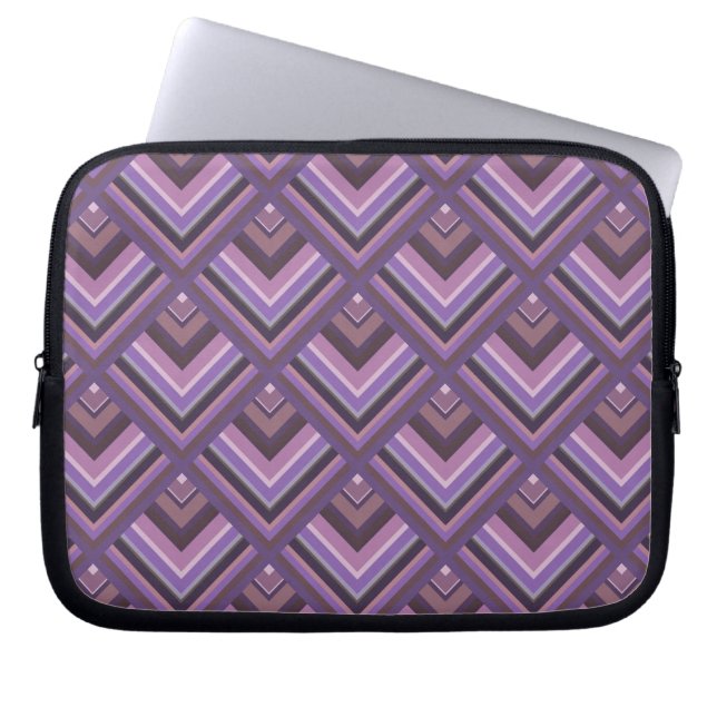 Capa Para Notebook Padrão de escala de faixas Mauve (Frente)