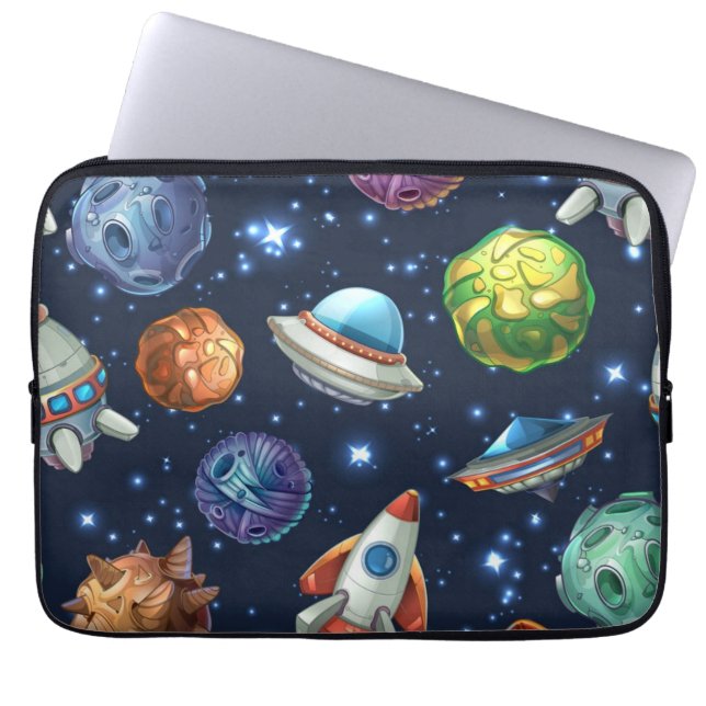 Capa Para Notebook Padrão de espaço (Frente)