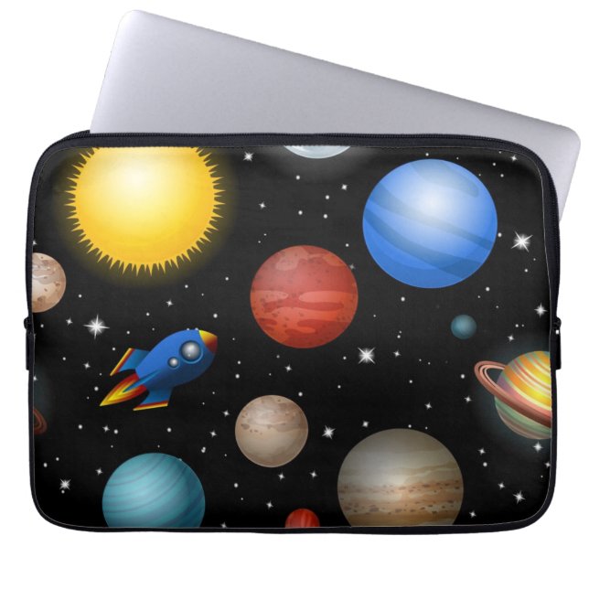 Capa Para Notebook Padrão de espaço (Frente)