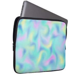 Capa Para Notebook Padrão de espirais Bonito de Pastel desfocadas co