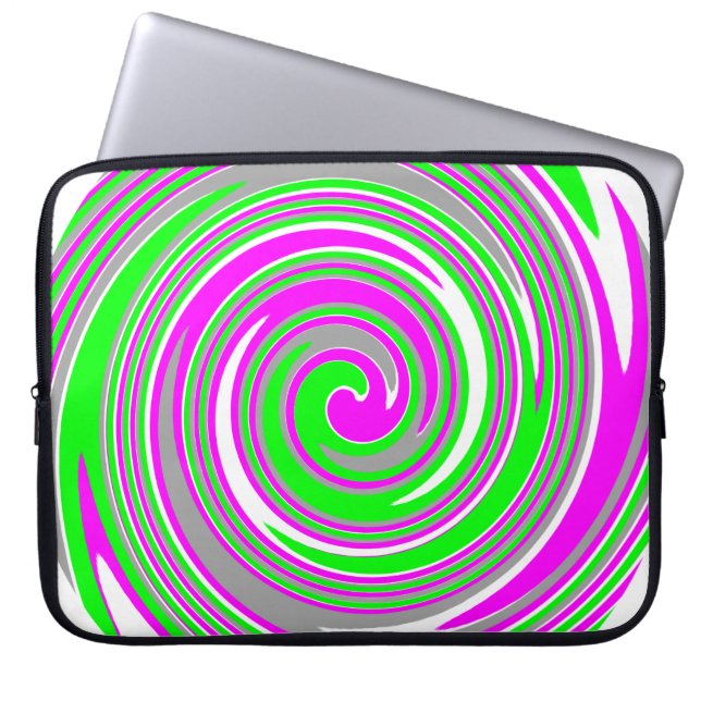 Capa Para Notebook Padrão de espiral colorido (Frente)