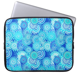 Capa Para Notebook Padrão de espiral frontal, azul de cobalto
