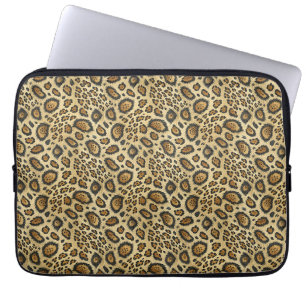 Capa Para Notebook Padrão de Estampa de Leopardo – Design de Pele de 