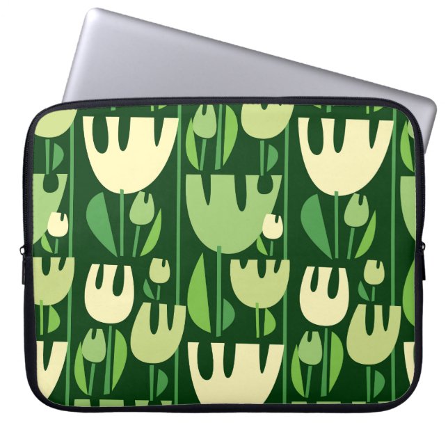 Capa Para Notebook Padrão de Estilo Escandinavo das Tulipas (Frente)