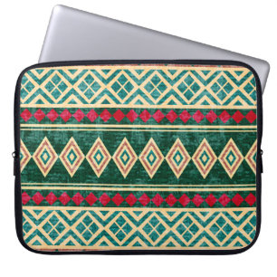 Capa Para Notebook Padrão de Estilo Geométrico Africano abstrato
