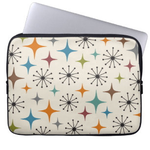Capa Para Notebook Padrão de Estrela Explosiva Modernista de Meados d