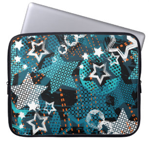 Capa Para Notebook Padrão de estrela Grunge, design infantis brincalh