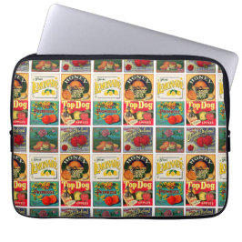 Capa Para Notebook Padrão de etiqueta de Fruta da Vintage