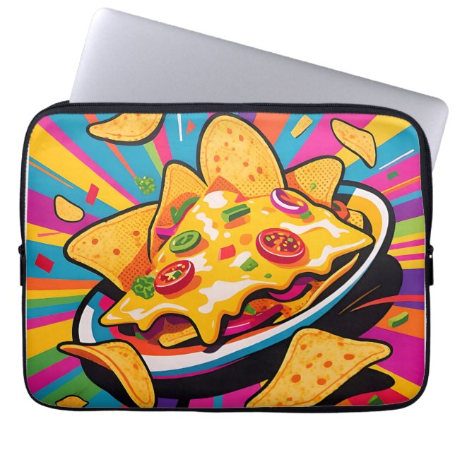 Capa Para Notebook Padrão de Explosão de Nachos Corejantes (Frente)
