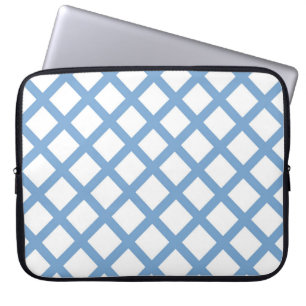 Capa Para Notebook Padrão de Faixa de Diamante do Harlequin Branco Az