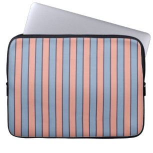 Capa Para Notebook Padrão de faixas de linha rosa e azul