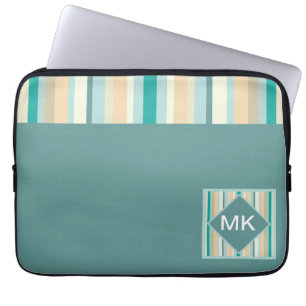 Capa Para Notebook Padrão de faixas de praia
