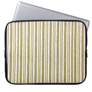 Capa Para Notebook Padrão de faixas de renda de ouro branco