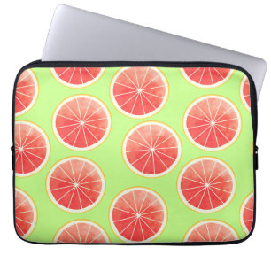 Capa Para Notebook Padrão de Fatias de Toranja Rosa