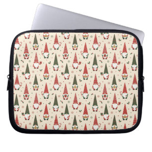 Capa Para Notebook Padrão de festa de Gnome de Natal