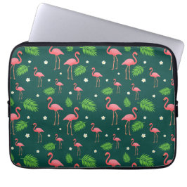 Capa Para Notebook Padrão de Flamingo Tropical