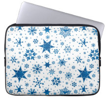 Padrão de Floco de Neve Azul