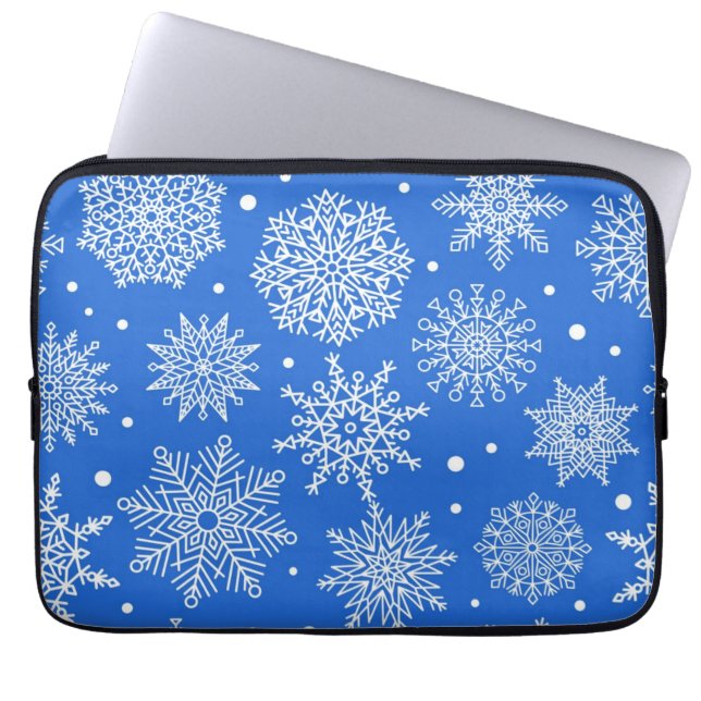 Capa Para Notebook Padrão de flocos de neve (Frente)