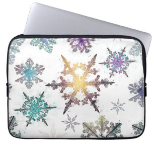 Capa Para Notebook Padrão de flocos de neve