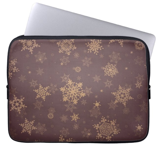 Capa Para Notebook Padrão de flocos de neve (Frente)