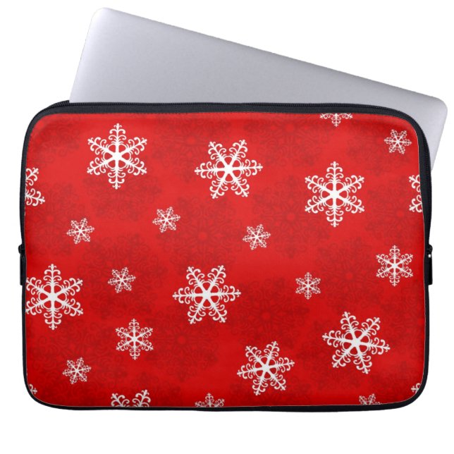 Capa Para Notebook Padrão de flocos de neve (Frente)