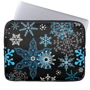 Capa Para Notebook Padrão de flocos de neve