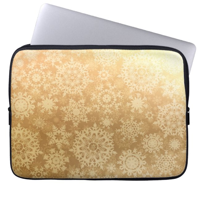 Capa Para Notebook Padrão de flocos de neve (Frente)