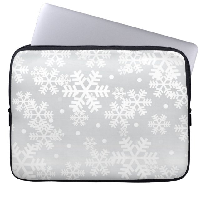 Capa Para Notebook Padrão de flocos de neve (Frente)