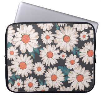 Capa Para Notebook Padrão de Flor da Margarida do Flor Sensível