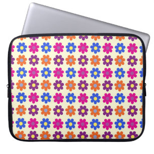Capa Para Notebook Padrão de Flor de Centavo Retro Fofo